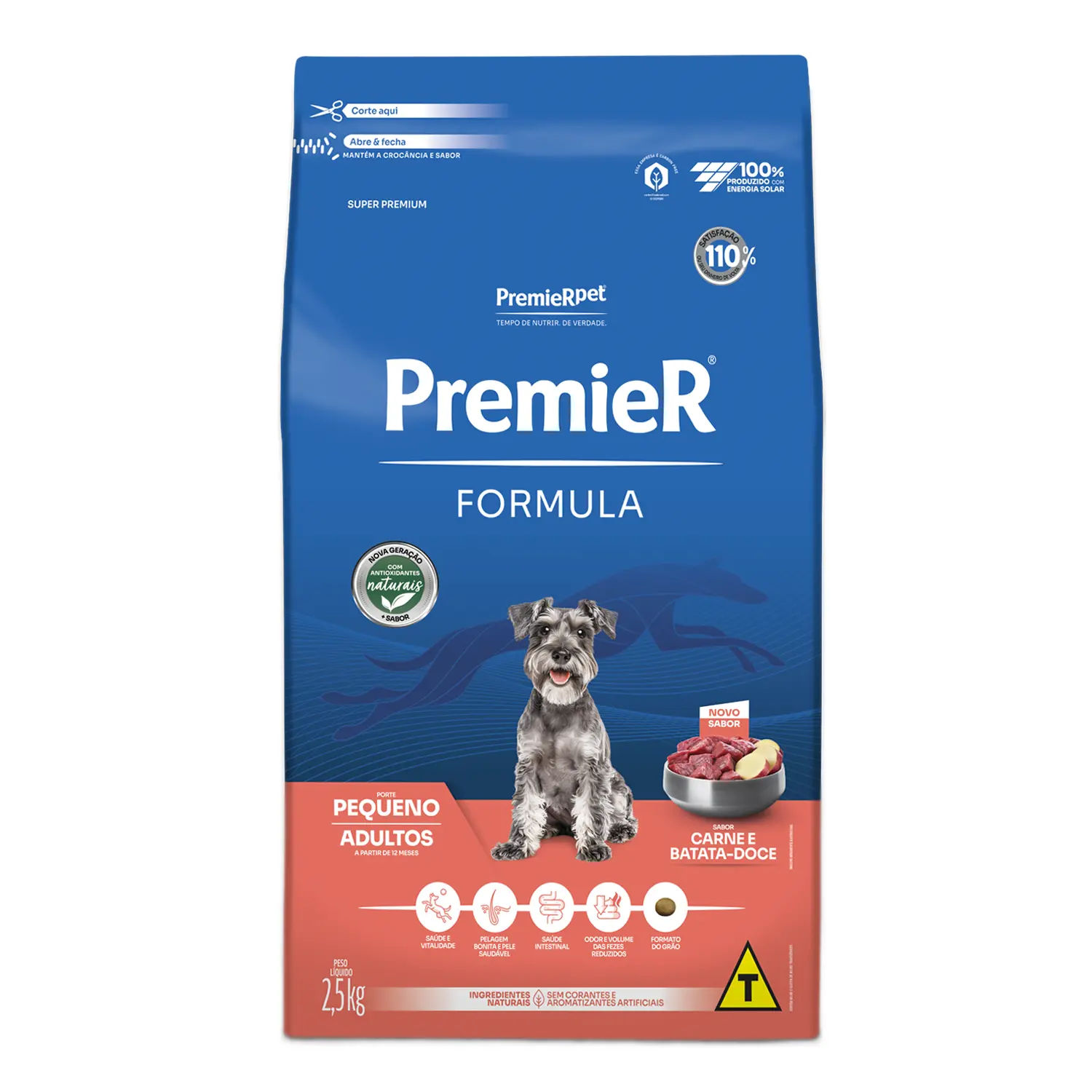 Ração Premier Formula Cães Adultos Raças Pequenas Carne e Batata Doce